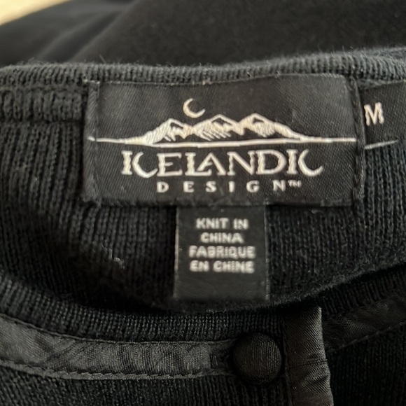 Icelandic Design Quilt Square Cardigan Sweater size M - Picture 8 of 9